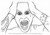 Joker Suicide Squad Draw Jared Leto Drawing Step Characters People Getdrawings sketch template