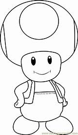 Toad Coloringpages101 Colouring Kart Toadette sketch template