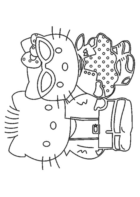 kitty  friends  coloring pages  kitty coloring