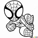 Spiderman Chibi Draw Spider Man Drawing Coloring Pages Superheroes Marvel Avengers Kids Drawdoo Superhero Baby Heroes Cartoon Drawings Tutorials Printable sketch template