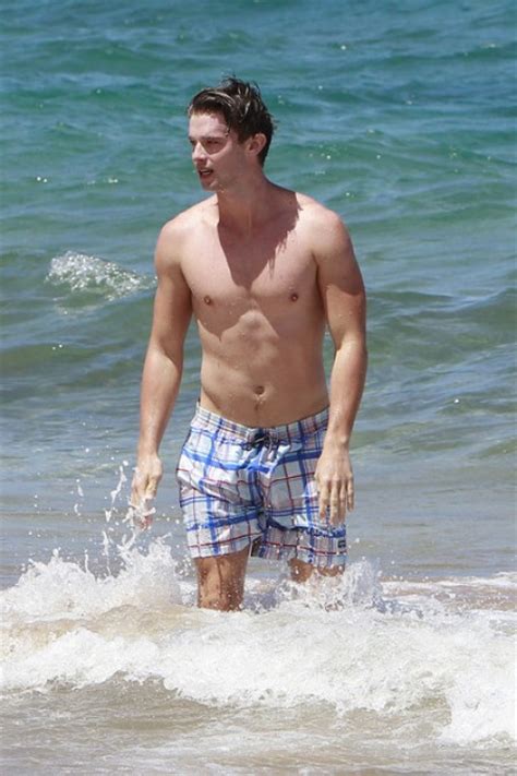 hottie in hawaii shirtless patrick schwarzenegger caught bending over while shirtless and