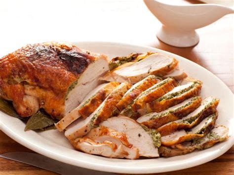 herb roasted turkey breast with pan gravy recipe rachael