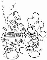 Coloring Mickey Mouse Pages Clubhouse Barbecue Barbeque Disney Color Printable Doing Yard Back Summer Cooking Colorluna Sheets Cartoon Minnie Choose sketch template