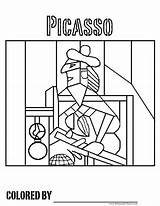 Picasso Colorir Cubistas Worksheets Cubismo Handouts Cubism Pintores Malvorlagen Desenhos Cubist œuvres Nombreuses Dibujo Boyama Azcoloring Aulas Maternelle Visitar Kleurplaten sketch template
