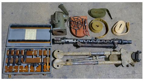 group  assorted machine gun parts  accessories rock island auction