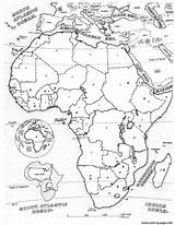 Africa Coloring Map Pages African Adult Continent Printable Da Colorare Disegni Adults Color Print Book Adulti Per Drawing History Colouring sketch template