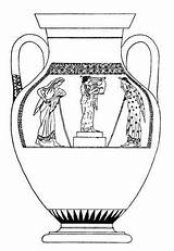 Vases Griechenland Vasi Amphora Colorare Greco Griegos Result Antikes Decorazione Jarrones Disegno Greca Griega αποθηκεύτηκε από Scuola Mitos Antiquevases sketch template