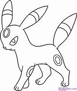 Umbreon Pokemon Supercoloring Anim sketch template