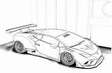 Lamborghini Coloring Pages Printable Stripes Garage Wonder sketch template