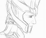 Loki Coloring Pages Avengers Getdrawings Getcolorings Printable sketch template