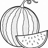 Watermelon Melancia Melon Seedless Mitraland Sketch sketch template