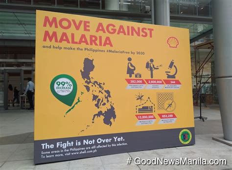 years  fight  malaria  pilipinas shell good news manila