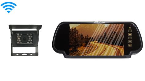 wireless rv backup camera  rear view mirror monitor
