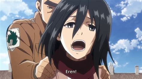 anime hot mikasa s every single eren and cute confession aot season 2 eren x mikasa youtube