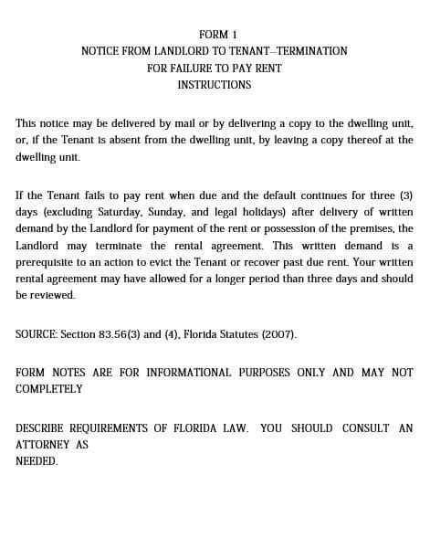 eviction notice letter    write   mous syusa