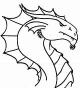 Dragon Coloring Head Pages Printable Dragons Drawing Advanced Template Hydra Blank Color Getcolorings Getdrawings Sketch Adults Col sketch template