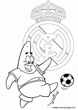 Madrid Real Coloring Pages Logo Soccer Spongebob Drawing Patrick Playing Maatjes Realmadrid Template Getdrawings sketch template