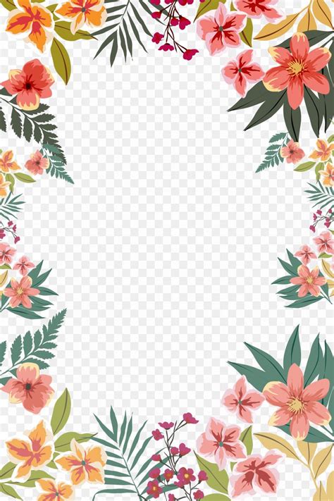 paper border designs flowers select  flower page border template