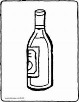 Bottle Wine Getdrawings Coloring Pages sketch template
