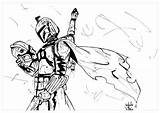 Wars Star Coloring Pages Fett Boba Drawing Coloriage Helmet Movie Bane Bounty Adults Hunter Color Cad Printable Movies Posters Saga sketch template