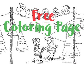 christmas coloring page  draw calm tpt