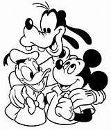 Mickey Mouse Coloring Printable sketch template