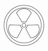 Radioactive Vector Symbol Icon Sign Radiation Color Vectorstock Vectors Similar sketch template