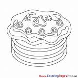 Coloring Sheets Pancake Birthday Happy Pages Sheet Title sketch template