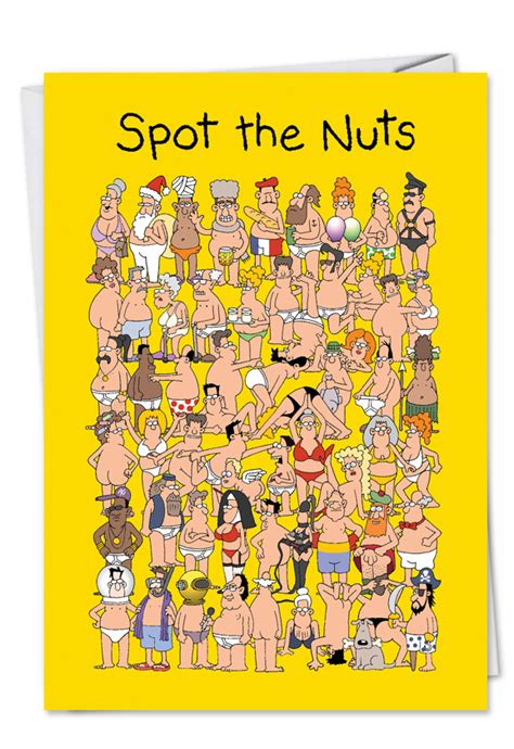 Spot The Nuts Funny Greeting Card