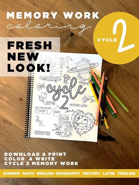cycle  complete pack  memory work coloring pages  edition math