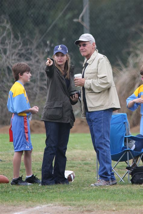 family time  harrison ford calista flockhart son liam ford