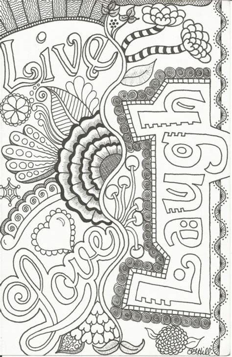 printable doodle art coloring pages  grown ups cl