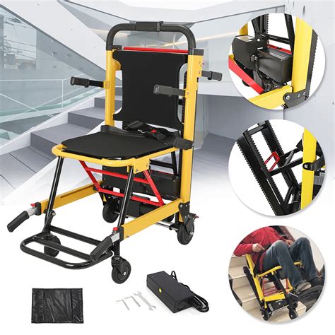 diyarea portable electric chair track climbing wheelchair assist stair chair load capacity