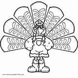 Coloring Pages Thanksgiving Printable Holiday Color Kids Season Turkey Sheets Sheet Found Print sketch template