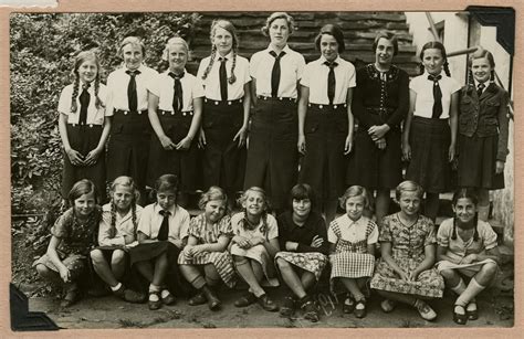 group portrait of german school girls in nazi germany collections