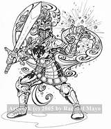 Paladin Coloring Pages Template sketch template