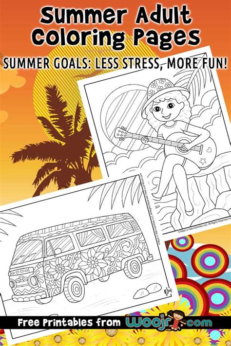 summer adult coloring pages woo jr kids activities