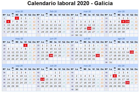 calendario laboral en galicia vigopeques