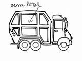 Camion Trash Garbage Coloriages sketch template
