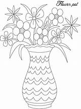 Vase Flower Drawing Pot Coloring Kids Flowers Chinese Easy Pencil Draw Sketch Para Floreros Dibujos Pages Step Getdrawings Clipart Colorear sketch template