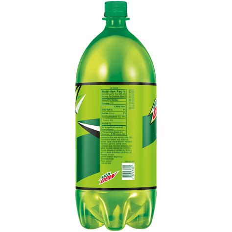liter bottle  mountain dew nutrition facts besto blog
