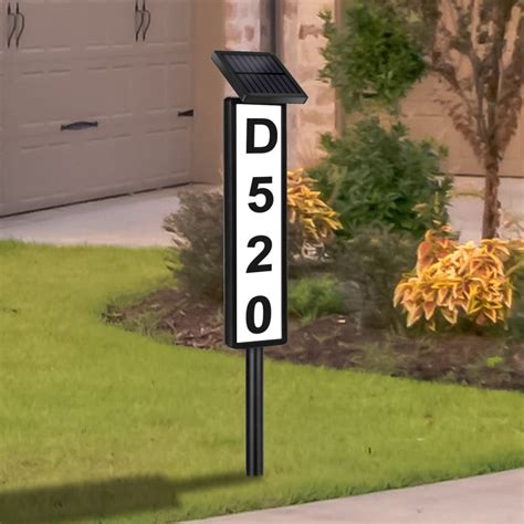 buy solar house address numbers signwaterproof lighted  address