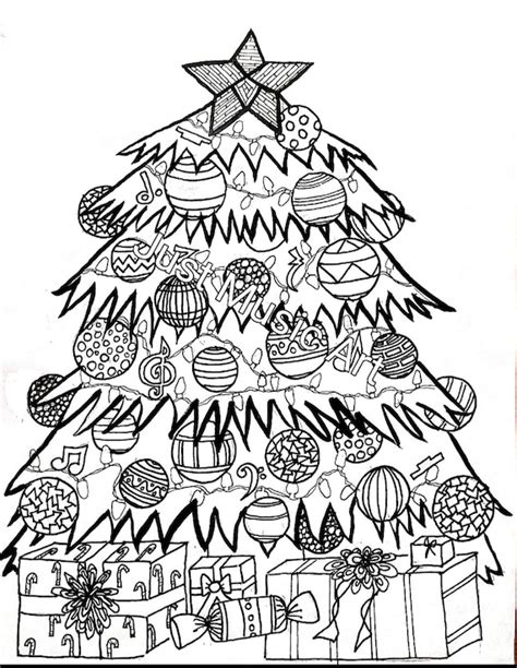 christmas tree coloring pages mom wife busy life