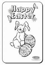 Easter Coloring Christian Pages sketch template