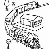 Train Coloring Drawing Caboose Pages Drawings Sketch Template Passenger Color Model Clipartmag sketch template