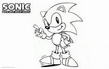 Sonic Outline Hedgehog Drawing Coloring Pages Printable Kids Friends Adults Print sketch template