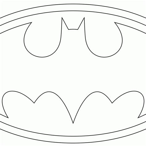 batman symbol printable coloring pages