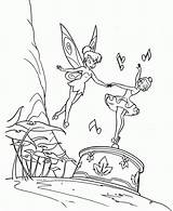 Tinkerbell Coloring Pages Fairy Dancing Printable Music Box Disney Princess Coloriage Singing Friends Colouring Print Fairies Kids Templates Color God sketch template