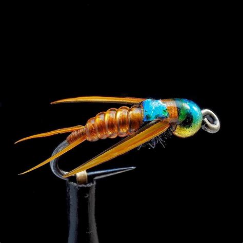 stonefly nymph    bling hanak hbl rainbow bead biots utc vinyl  rib slf