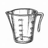 Measuring Cup Baking Vector Clipart Ink Cooking Upgrade Authorization License Resource Premium Commercial Plan Use Now sketch template